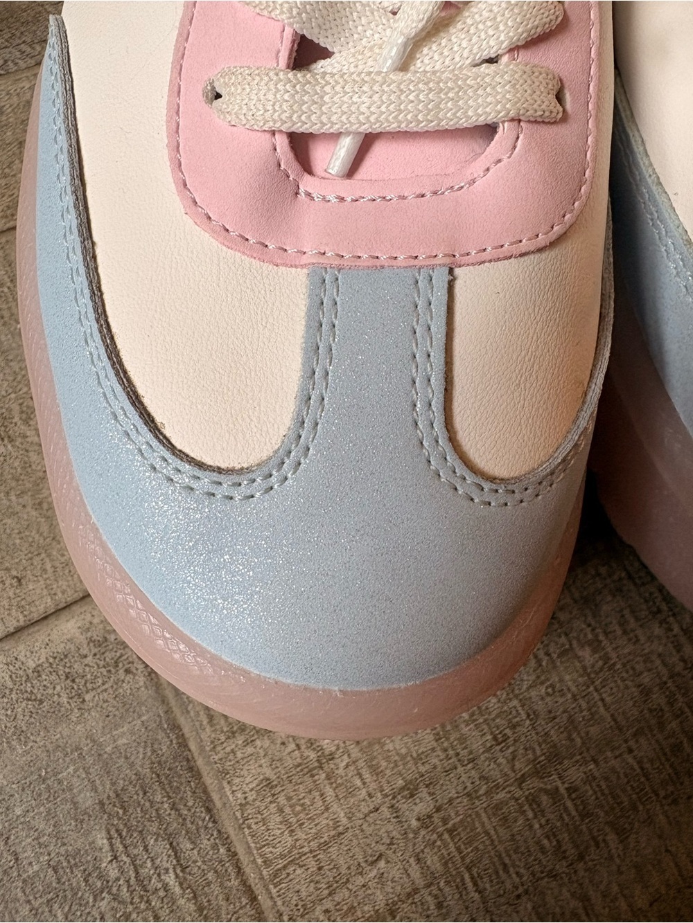 Sanrio My Melody Pastel Pink Blue White Sneakers US size 6 - Picture 10 of 13